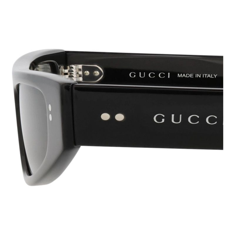 GAFAS DE SOL GUCCI DE ACETATO RECICLADO CON MONTURA DE OJO DE GATO PARA MUJER EN NEGRO NEGRO Y GRIS - 4
