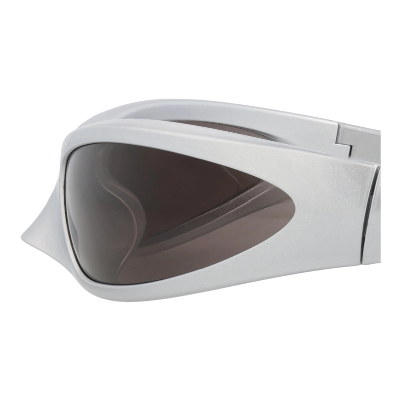 GAFAS DE SOL BALENCIAGA SHIELDFRAME BIO INJECTION PARA HOMBRE Y MUJER EN PLATA Y GRIS - 6