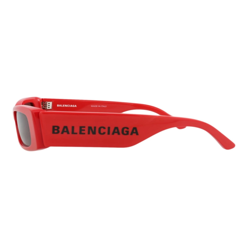 GAFAS DE SOL BALENCIAGA DE ACETATO RECICLADO CON MONTURA CUADRADA PARA MUJER EN ROJO ROJO Y GRIS - 3