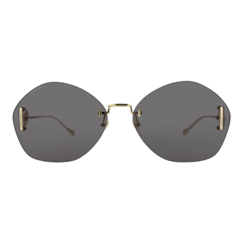 GAFAS DE SOL DE METAL CON MONTURA REDONDA DE GUCCI PARA MUJER EN DORADO DORADO - 1