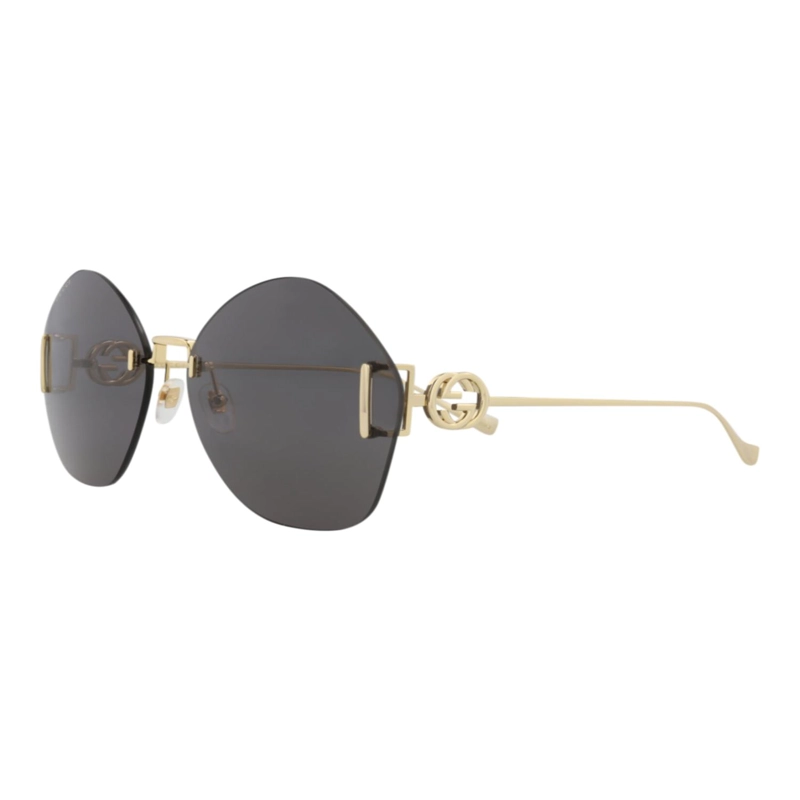 GAFAS DE SOL DE METAL CON MONTURA REDONDA DE GUCCI PARA MUJER EN DORADO DORADO - 2