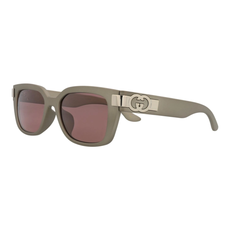 GAFAS DE SOL INYECTADAS CON MONTURA CUADRADA GUCCI PARA MUJER EN GRIS GRIS MARRON - 2