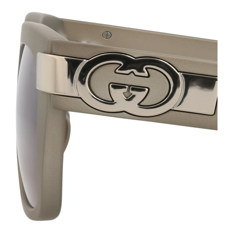 GAFAS DE SOL INYECTADAS CON MONTURA CUADRADA GUCCI PARA MUJER EN GRIS GRIS MARRON - 4