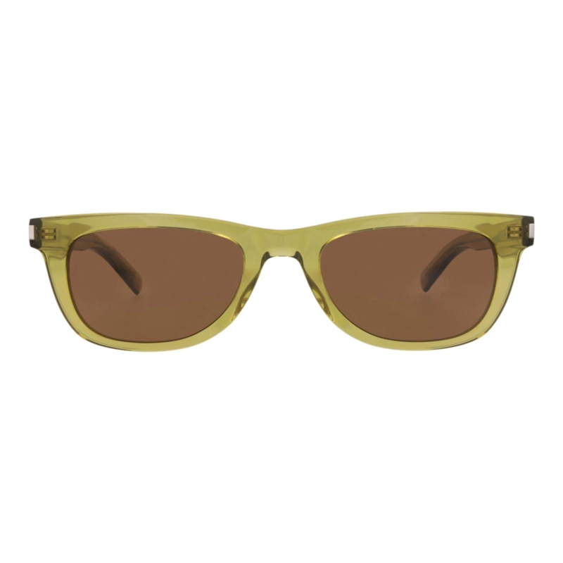GAFAS DE SOL SAINT LAURENT DE ACETATO RECICLADO CON MONTURA CUADRADA PARA HOMBRE Y MUJER EN VERDE - 1
