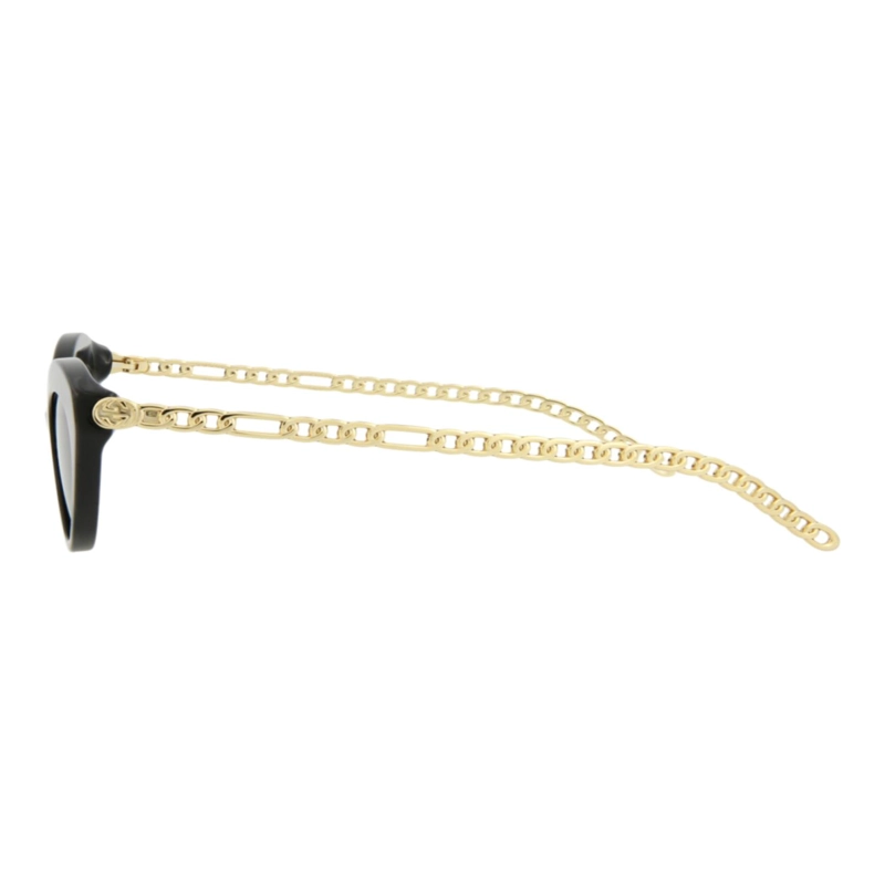 GAFAS DE SOL DE ACETATO CON MONTURA DE GATO GUCCI PARA MUJER EN NEGRO DORADO GRIS - 3