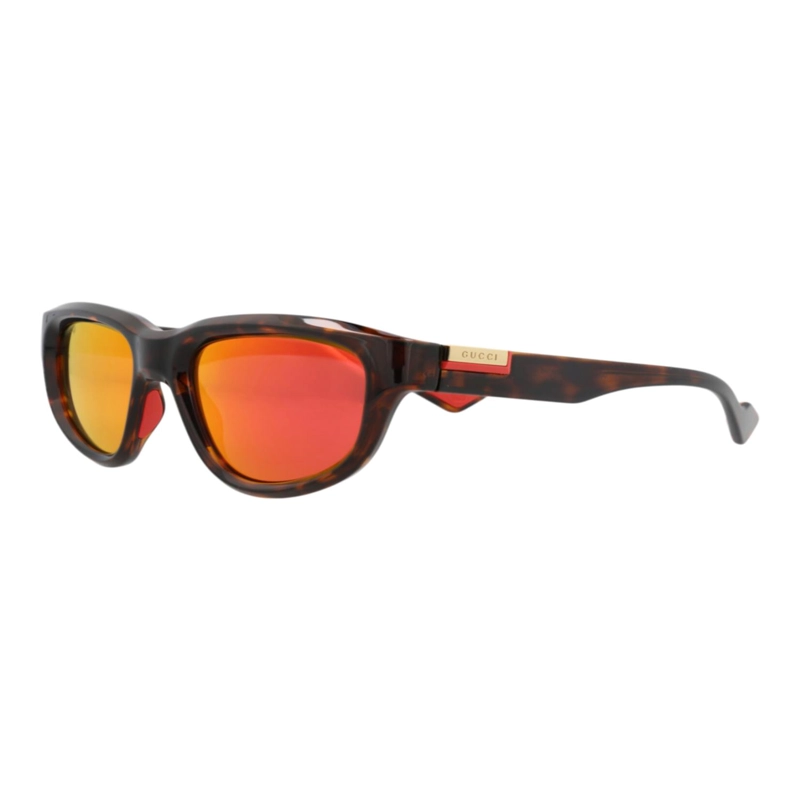 GAFAS DE SOL DE INYECCION GUCCI CON MONTURA REDONDA PARA HOMBRE EN HAVANA HAVANA RED - 2