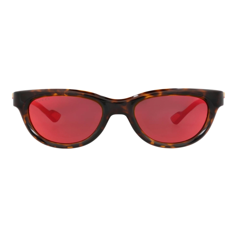 GAFAS DE SOL DE INYECCION GUCCI CON MONTURA REDONDA PARA HOMBRE EN HAVANA HAVANA RED - 1