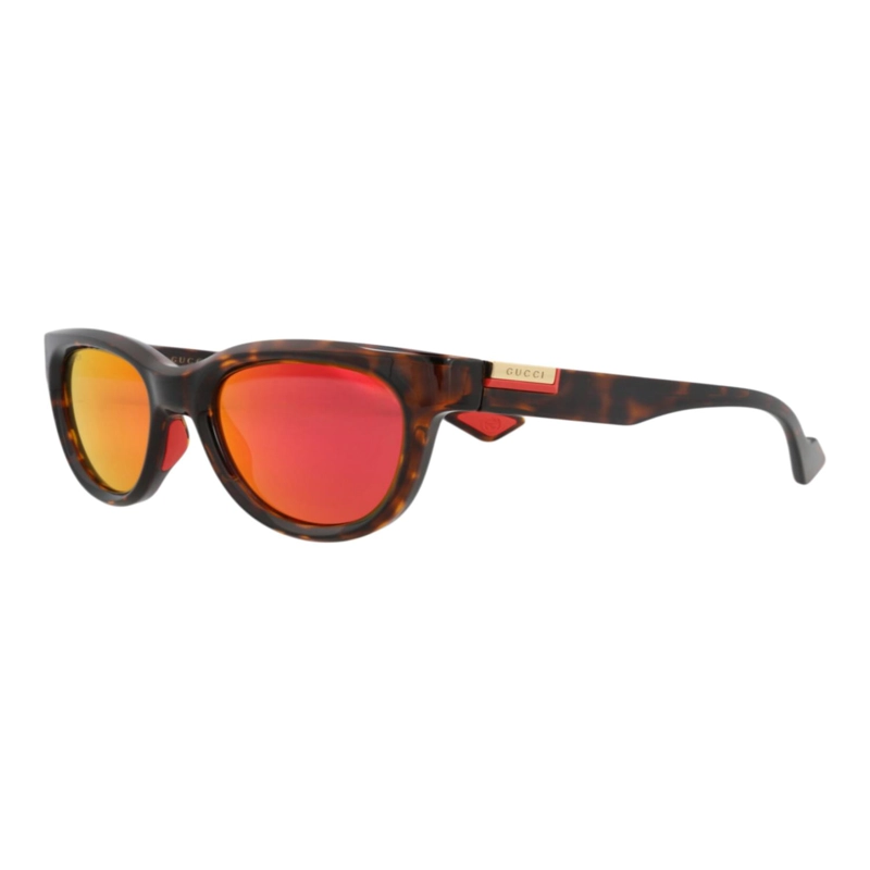 GAFAS DE SOL DE INYECCION GUCCI CON MONTURA REDONDA PARA HOMBRE EN HAVANA HAVANA RED - 2