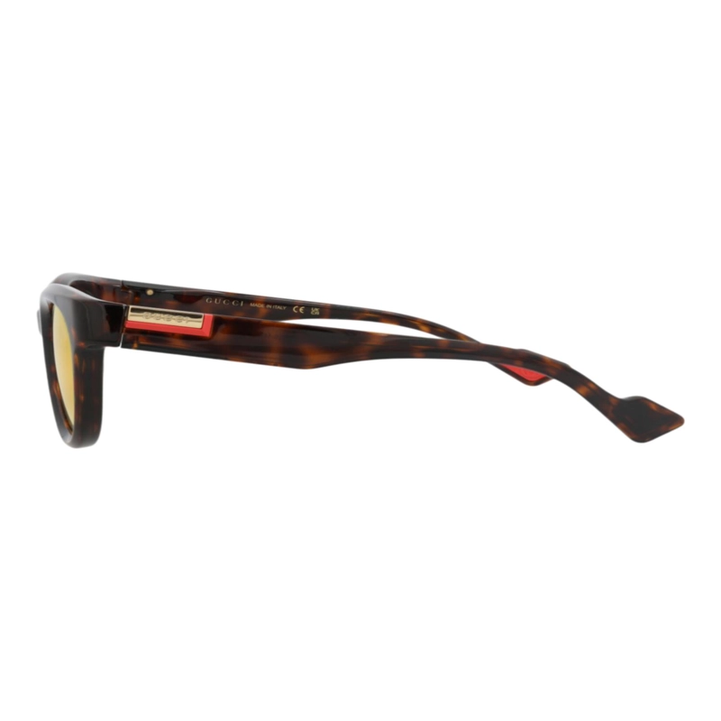 GAFAS DE SOL DE INYECCION GUCCI CON MONTURA REDONDA PARA HOMBRE EN HAVANA HAVANA RED - 3