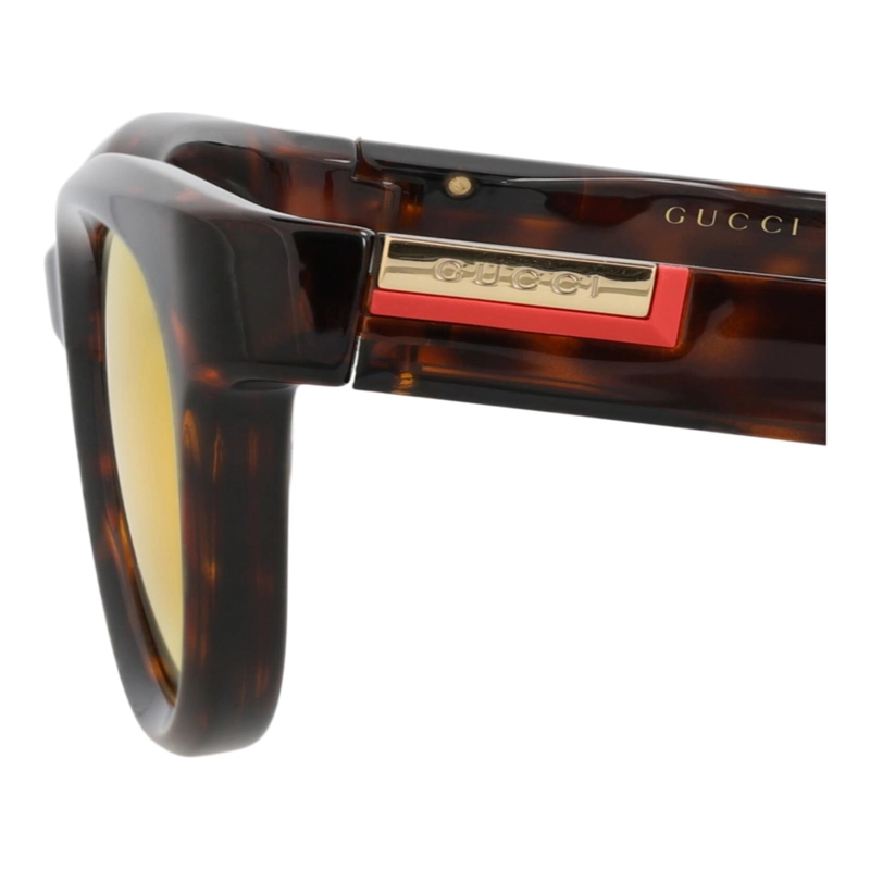 GAFAS DE SOL DE INYECCION GUCCI CON MONTURA REDONDA PARA HOMBRE EN HAVANA HAVANA RED - 4