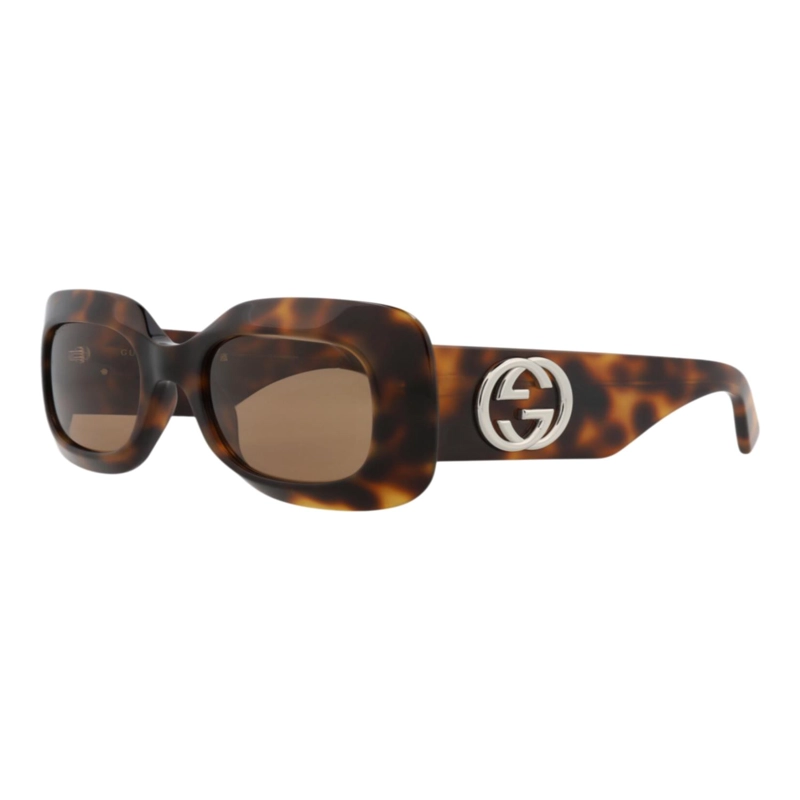 GAFAS DE SOL GUCCI DE ACETATO RECICLADO CON MONTURA CUADRADA PARA MUJER EN HAVANA HAVANA BROWN - 2