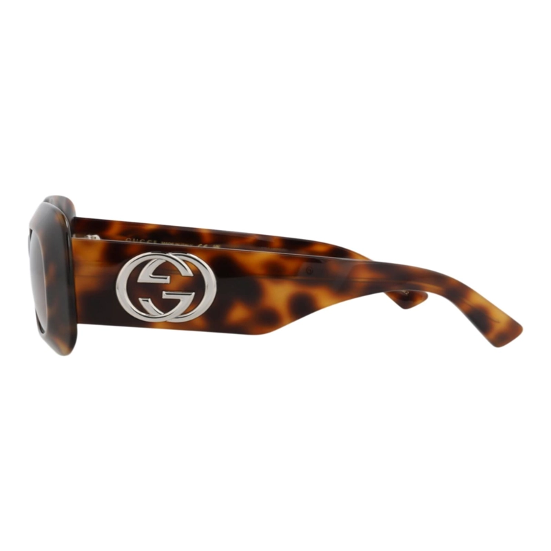 GAFAS DE SOL GUCCI DE ACETATO RECICLADO CON MONTURA CUADRADA PARA MUJER EN HAVANA HAVANA BROWN - 3