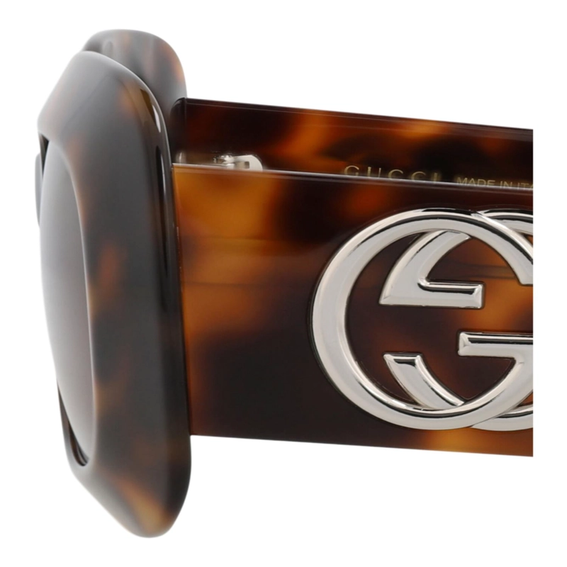 GAFAS DE SOL GUCCI DE ACETATO RECICLADO CON MONTURA CUADRADA PARA MUJER EN HAVANA HAVANA BROWN - 4