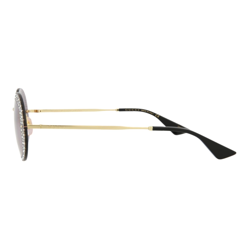 GAFAS DE SOL GUCCI DE METAL CON MONTURA REDONDA PARA MUJER EN DORADO DORADO VIOLETA - 3