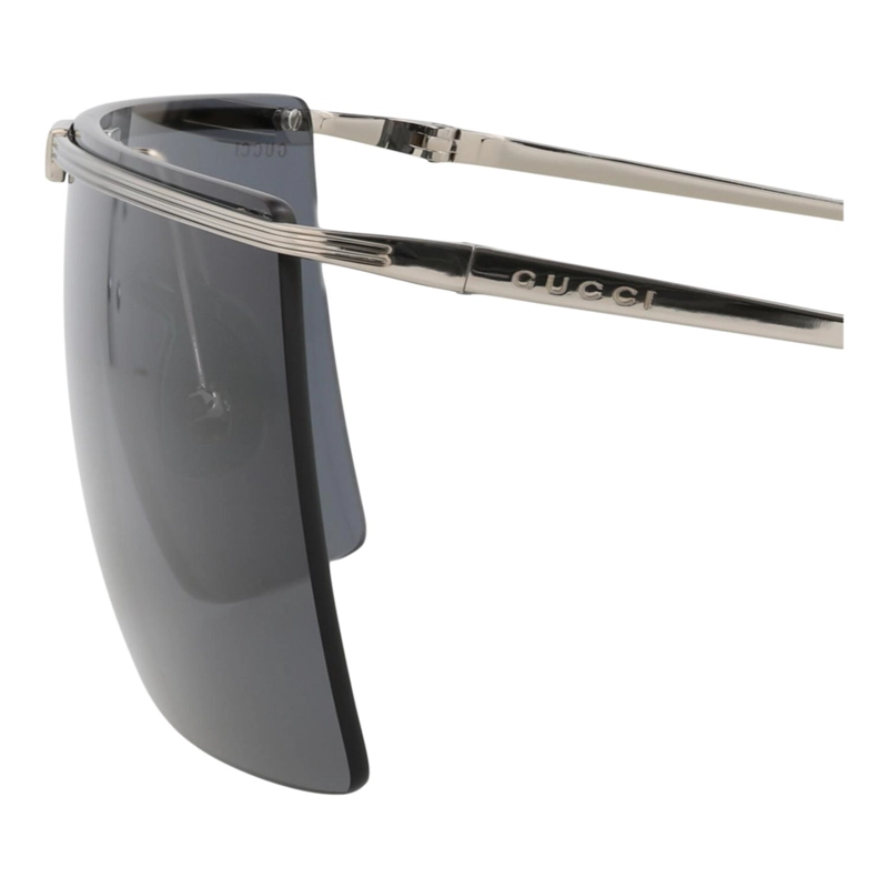 GAFAS DE SOL METALICAS GUCCI SHIELDFRAME PARA HOMBRE EN PLATA Y GRIS - 6