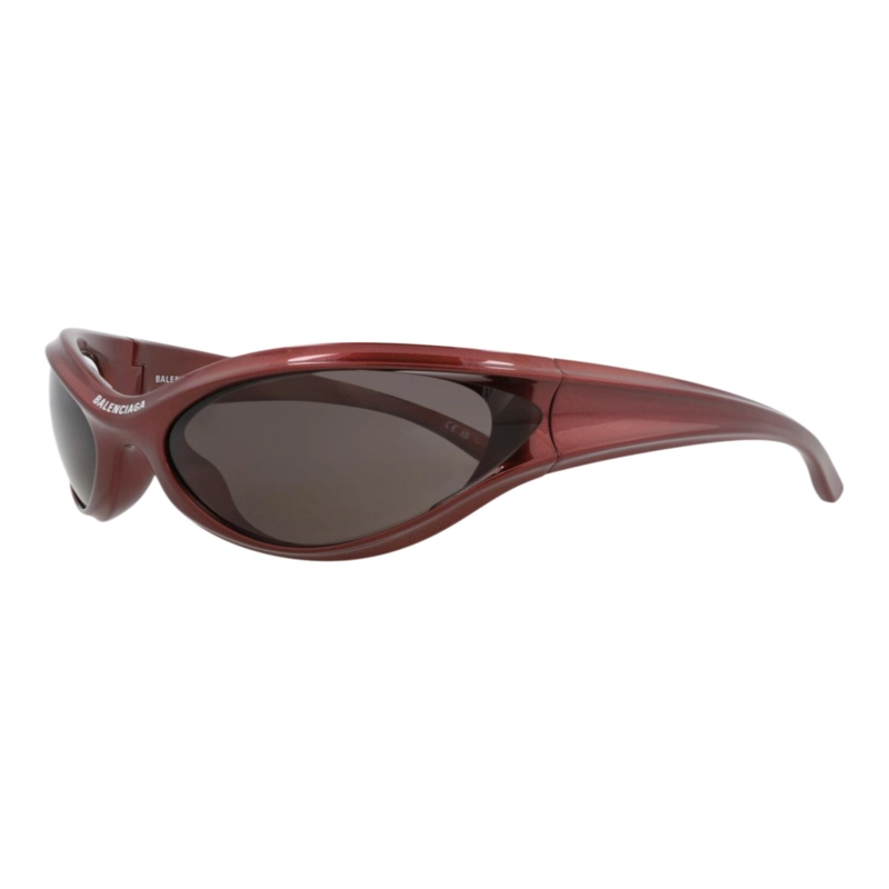 GAFAS DE SOL BALENCIAGA SHIELDFRAME BIO INJECTION PARA HOMBRE Y MUJER EN BURDEOS Y GRIS BORGOÑA - 2