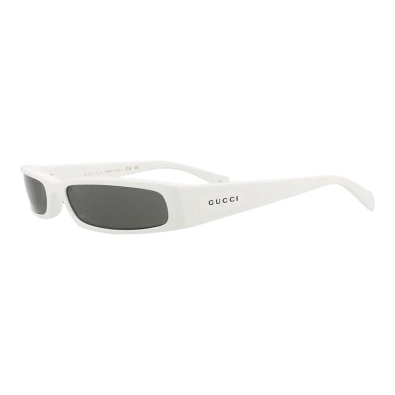 GAFAS DE SOL GUCCI DE ACETATO RECICLADO CON MONTURA CUADRADA PARA HOMBRE EN BLANCO BLANCO Y GRIS - 2