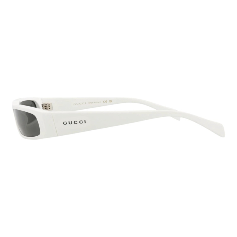 GAFAS DE SOL GUCCI DE ACETATO RECICLADO CON MONTURA CUADRADA PARA HOMBRE EN BLANCO BLANCO Y GRIS - 3