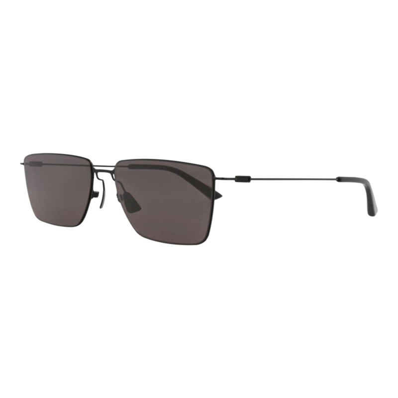 GAFAS DE SOL BOTTEGA VENETA DE METAL CON MONTURA CUADRADA PARA HOMBRE EN NEGRO NEGRO Y GRIS - 2