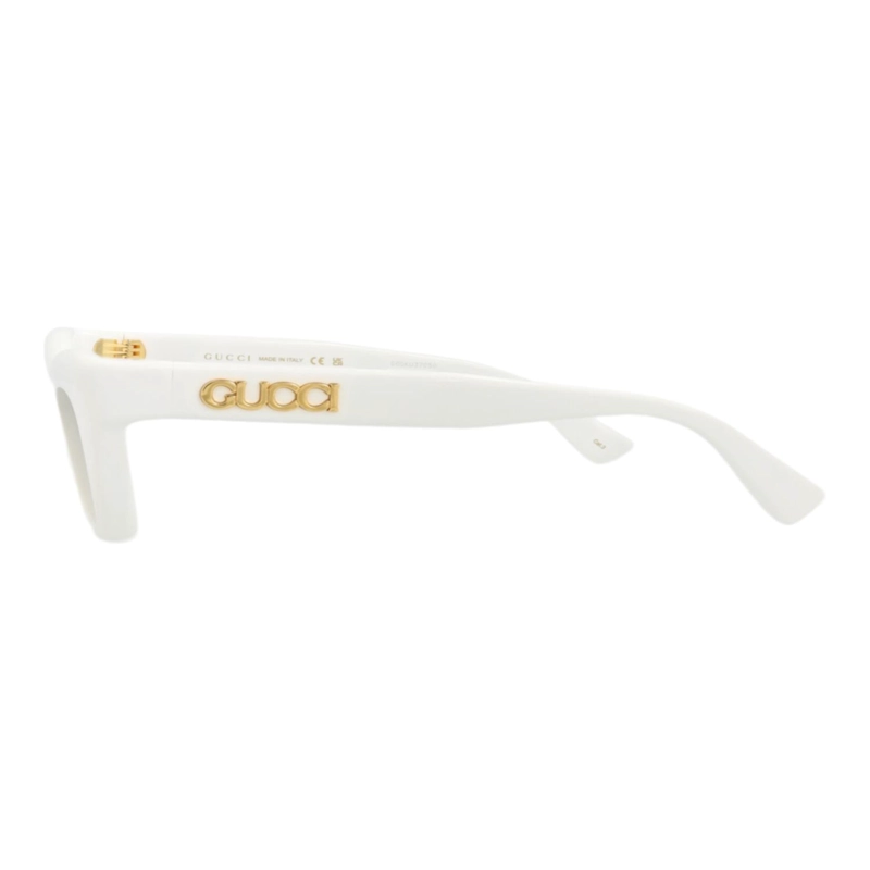 GAFAS DE SOL GUCCI DE ACETATO RECICLADO CON MONTURA DE OJO DE GATO PARA MUJER EN BLANCO BLANCO - 3
