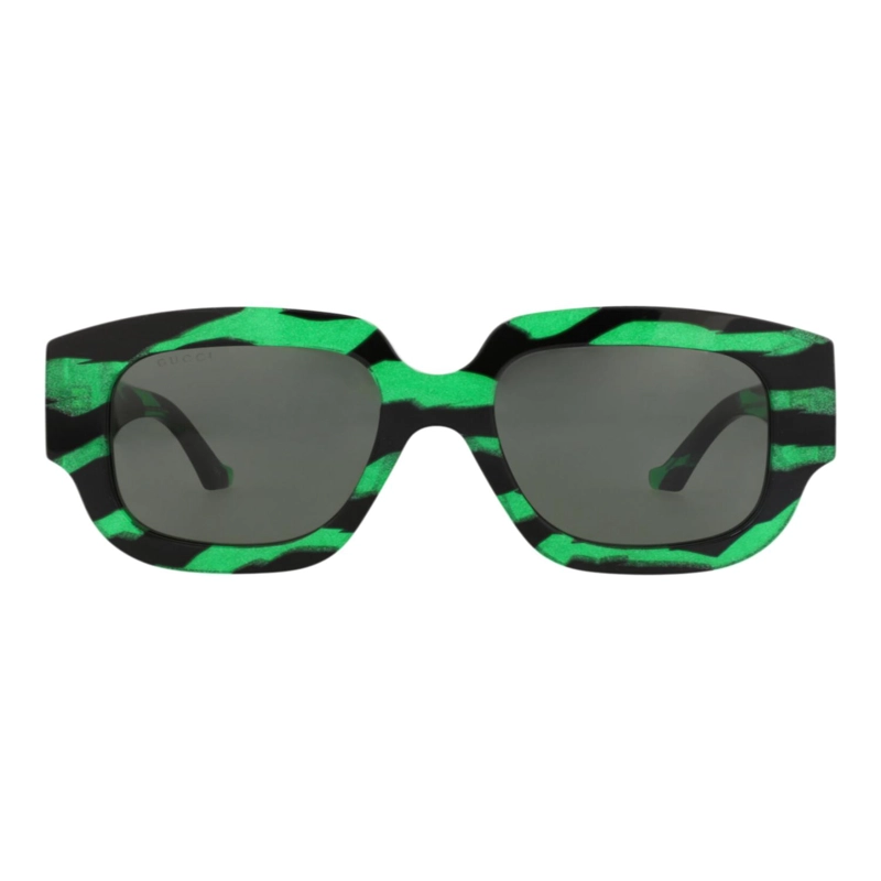 GAFAS DE SOL GUCCI DE ACETATO RECICLADO CON MONTURA CUADRADA PARA MUJER EN NEGRO NEGRO Y GRIS - 1