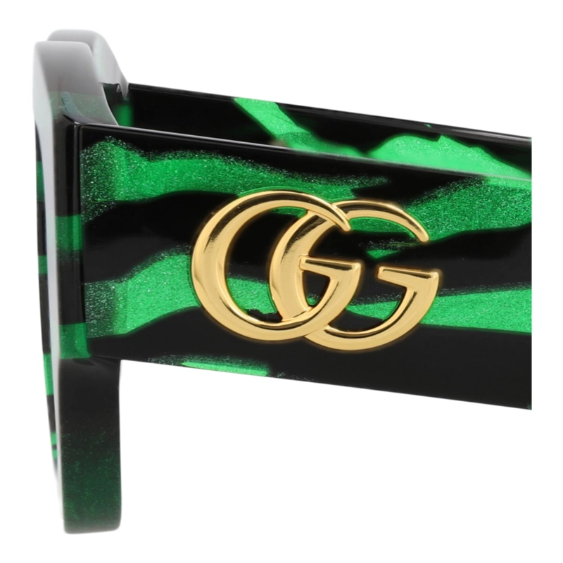 GAFAS DE SOL GUCCI DE ACETATO RECICLADO CON MONTURA CUADRADA PARA MUJER EN NEGRO NEGRO Y GRIS - 6