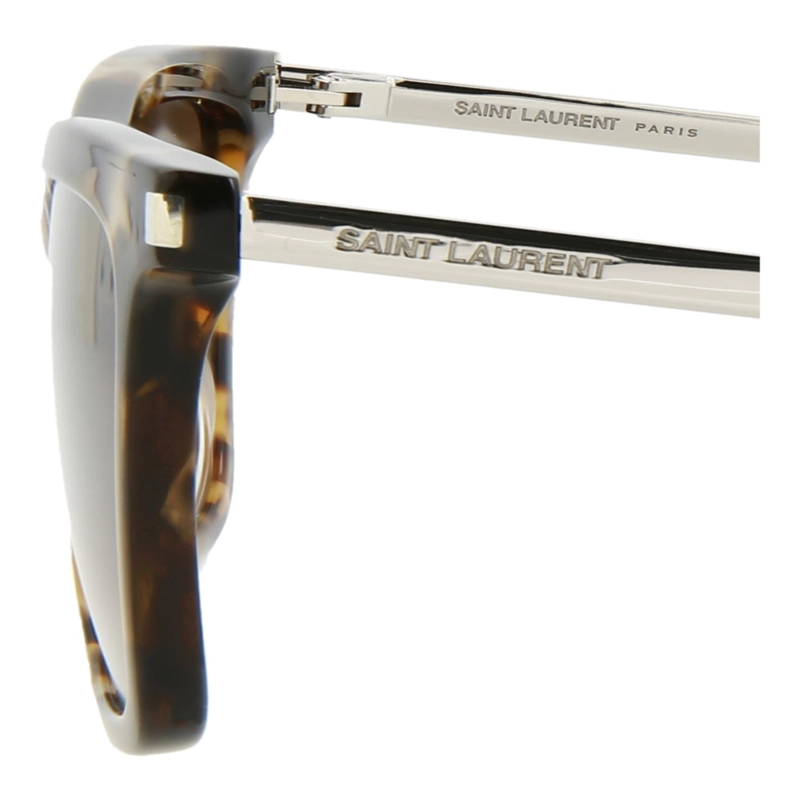 GAFAS DE SOL SAINT LAURENT DE ACETATO CON MONTURA CUADRADA PARA MUJER EN HAVANA SILVER BROWN - 4