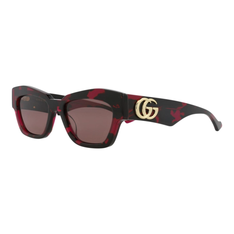 GAFAS DE SOL GUCCI DE ACETATO RECICLADO CON MONTURA DE OJO DE GATO PARA MUJER EN HAVANA HAVANA BROWN - 2