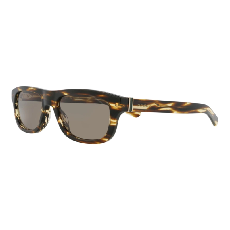 GAFAS DE SOL GUCCI DE ACETATO RECICLADO CON MONTURA CUADRADA PARA HOMBRE EN HAVANA HAVANA BROWN - 2