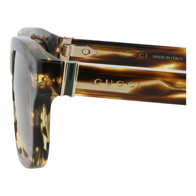 GAFAS DE SOL GUCCI DE ACETATO RECICLADO CON MONTURA CUADRADA PARA HOMBRE EN HAVANA HAVANA BROWN - 6