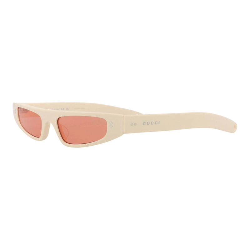 GAFAS DE SOL GUCCI DE ACETATO RECICLADO CON MONTURA DE OJO DE GATO PARA MUJER EN ROJO MARFIL - 2