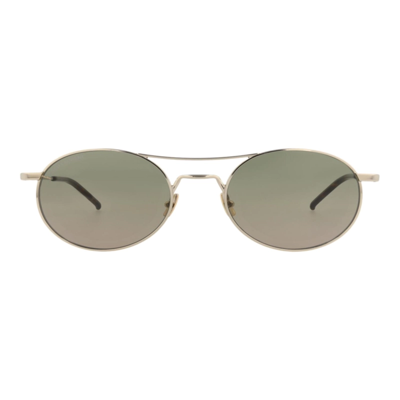 GAFAS DE SOL SAINT LAURENT DE METAL CON MONTURA REDONDA PARA HOMBRE EN DORADO DORADO Y VERDE - 1