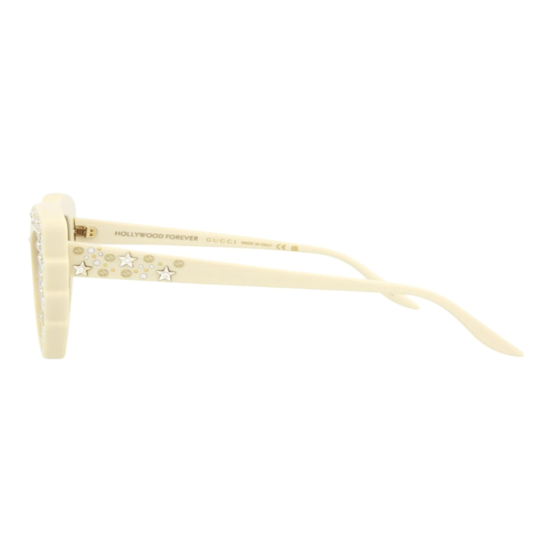 GAFAS DE SOL DE ACETATO CON MONTURA DE GATO GUCCI PARA MUJER EN COLOR MARFIL MARFIL - 3