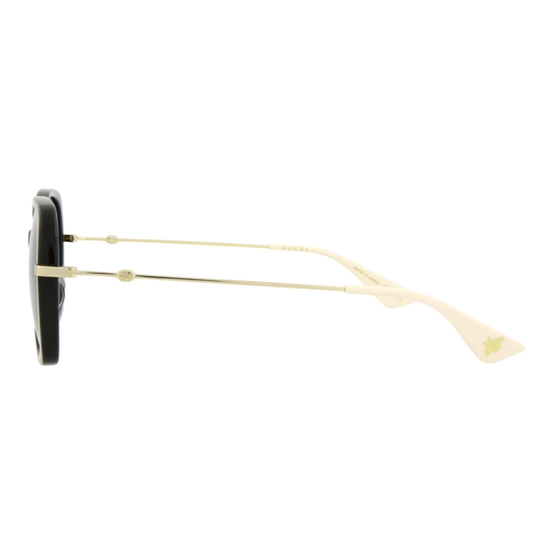 GAFAS DE SOL DE ACETATO CON MONTURA CUADRADA GUCCI PARA MUJER EN NEGRO DORADO GRIS - 3