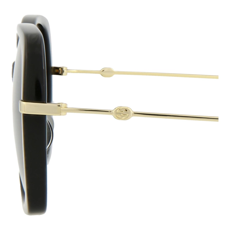 GAFAS DE SOL DE ACETATO CON MONTURA CUADRADA GUCCI PARA MUJER EN NEGRO DORADO GRIS - 6