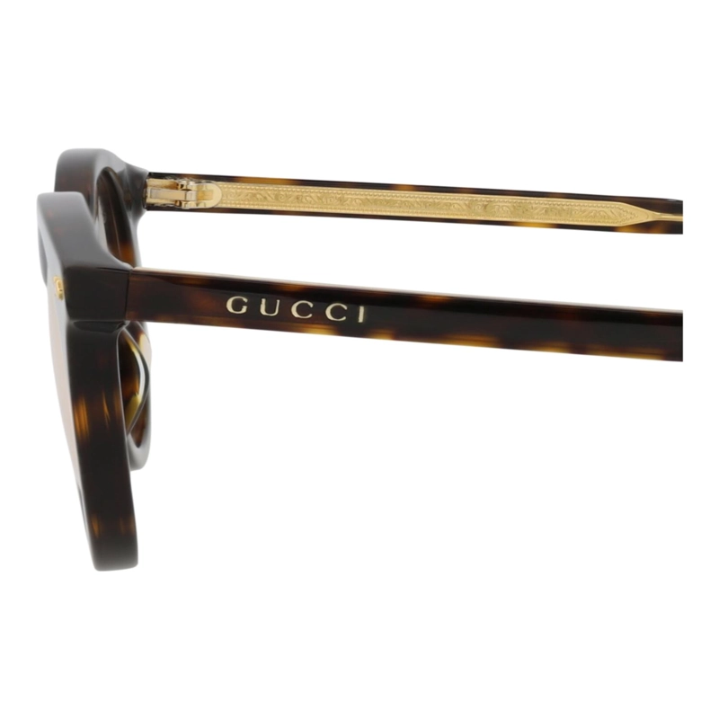 GAFAS DE SOL GUCCI DE ACETATO CON MONTURA REDONDA PARA HOMBRE EN HAVANA HAVANA YELLOW - 4