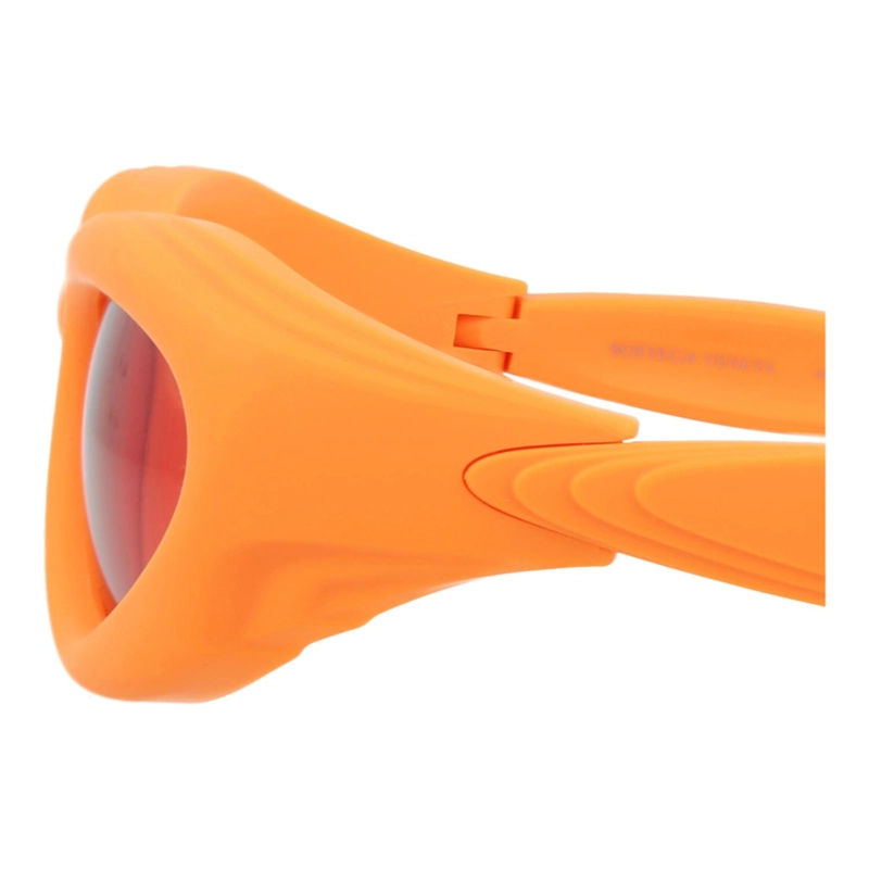 GAFAS DE SOL DE INYECCION BOTTEGA VENETA CON MONTURA REDONDAOVALADA PARA HOMBRE Y MUJER EN NARANJA - 4
