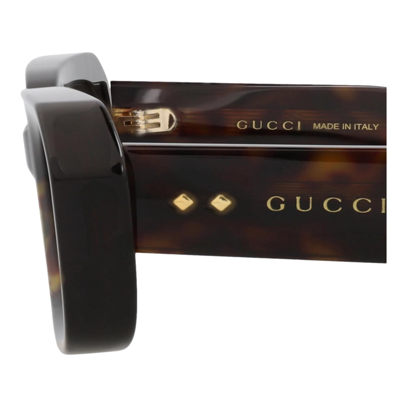 GAFAS DE SOL GUCCI DE ACETATO RECICLADO CON MONTURA CUADRADA PARA MUJER EN HAVANA HAVANA BROWN - 6