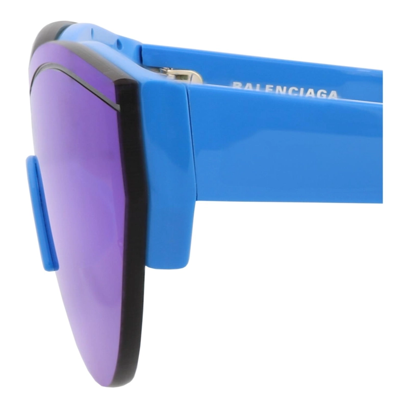 GAFAS DE SOL BALENCIAGA DE ACETATO RECICLADO CON MARCO BLINDADO PARA HOMBRE Y MUJER EN AZUL CLARO - 6