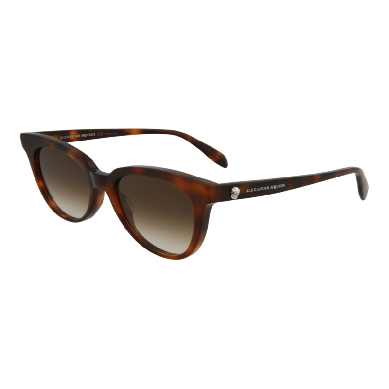 GAFAS DE SOL DE ACETATO CON MONTURA DE OJO DE GATO ALEXANDER MCQUEEN PARA MUJER EN HAVANA HAVANA - 2