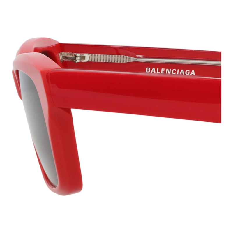 GAFAS DE SOL BALENCIAGA DE ACETATO RECICLADO CON MONTURA CUADRADA PARA HOMBRE Y MUJER EN ROJO ROJO - 6