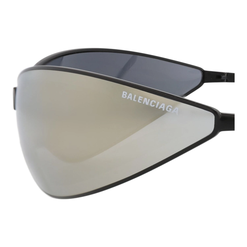 GAFAS DE SOL DE METAL CON MARCO BLINDADO BALENCIAGA PARA HOMBRE Y MUJER EN COLOR NEGRO Y BRONCE - 4