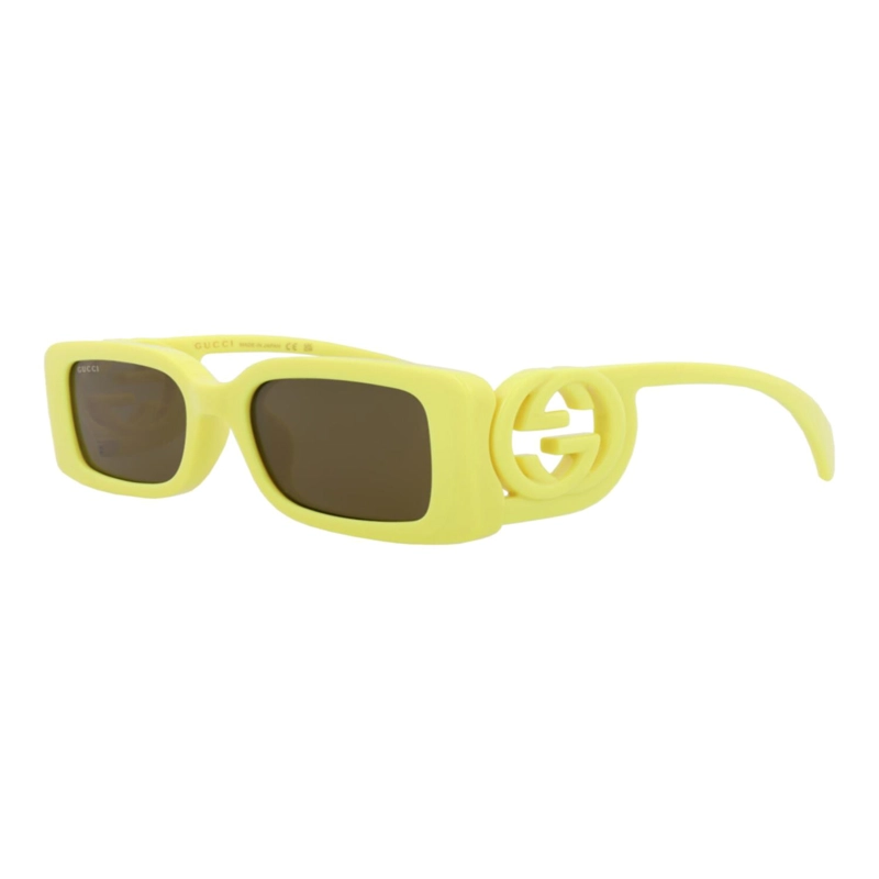 GAFAS DE SOL GUCCI DE INYECCION CON MONTURA CUADRADA PARA MUJER EN AMARILLO AMARILLO Y MARRON - 2