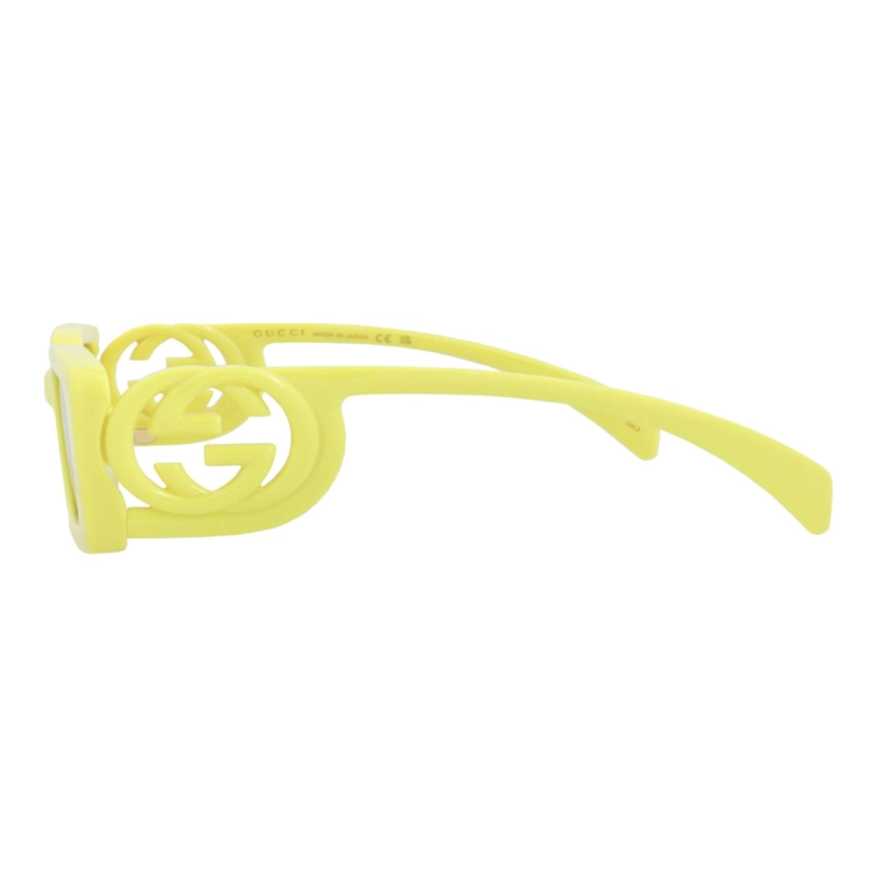 GAFAS DE SOL GUCCI DE INYECCION CON MONTURA CUADRADA PARA MUJER EN AMARILLO AMARILLO Y MARRON - 3