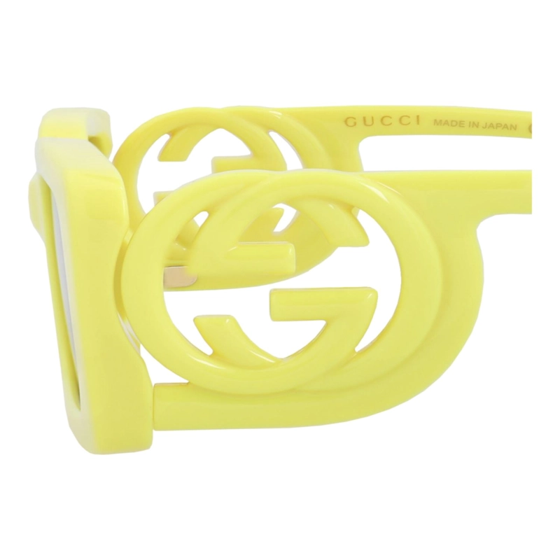GAFAS DE SOL GUCCI DE INYECCION CON MONTURA CUADRADA PARA MUJER EN AMARILLO AMARILLO Y MARRON - 4