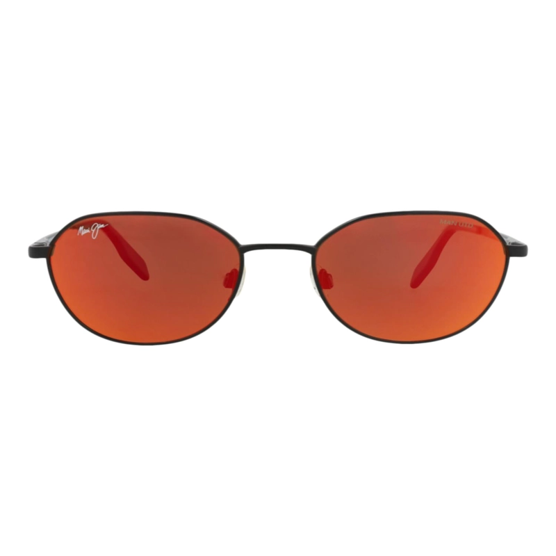 GAFAS DE SOL MAUI JIM DE METAL CON MONTURA REDONDA PARA HOMBRE Y MUJER EN COLOR NEGRO LAVA - 1
