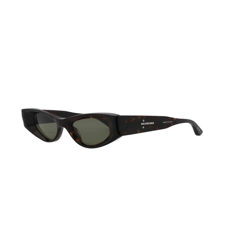 GAFAS DE SOL BALENCIAGA DE ACETATO CON MONTURA DE OJO DE GATO PARA MUJER EN COLOR HAVANA GREEN - 2