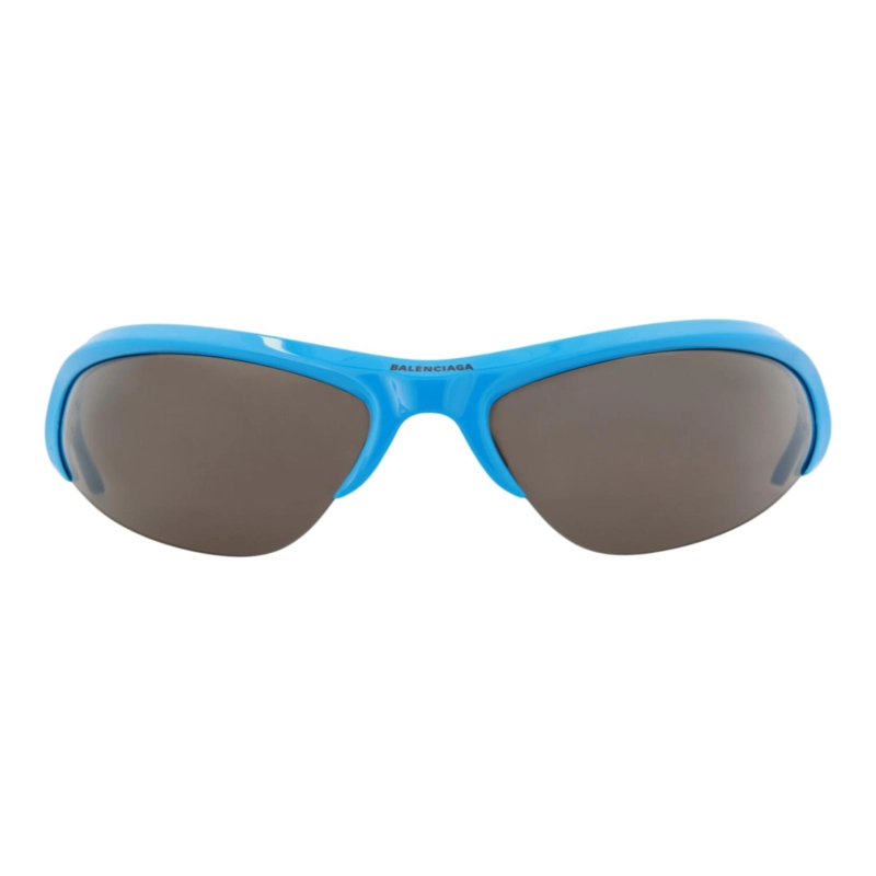 GAFAS DE SOL BALENCIAGA SHIELDFRAME BIO INJECTION PARA HOMBRE Y MUJER EN AZUL CLARO Y GRIS PLATEADO - 1