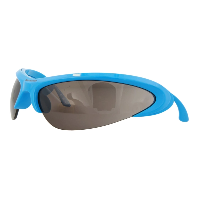 GAFAS DE SOL BALENCIAGA SHIELDFRAME BIO INJECTION PARA HOMBRE Y MUJER EN AZUL CLARO Y GRIS PLATEADO - 2