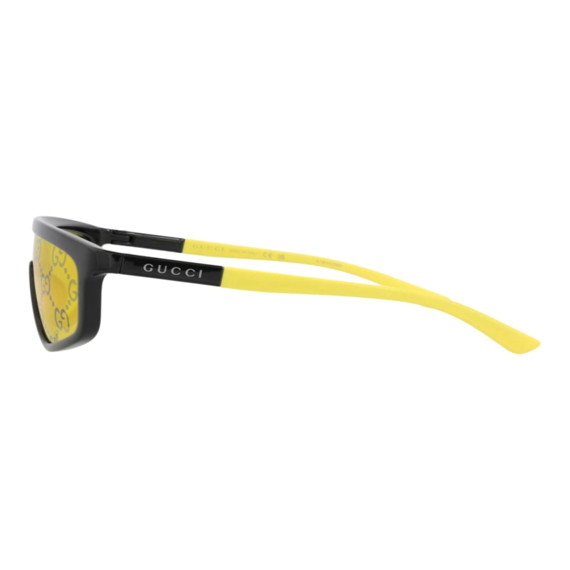 GAFAS DE SOL GUCCI SHIELDFRAME INJECTION PARA HOMBRE Y MUJER EN NEGRO AMARILLO Y AMARILLO - 3